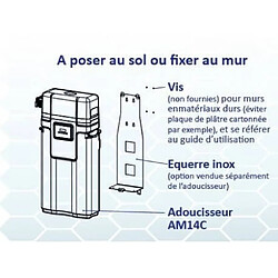 Desineo Adoucisseur d'eau mural 14 Litres Blanc