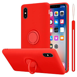 Cadorabo Coque iPhone X / XS Etui en Rouge