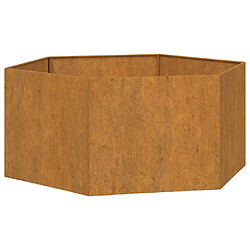 vidaXL Jardinière Rouillé 90x90x45 cm Acier corten