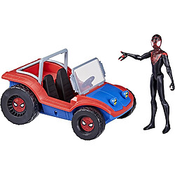 Hasbro Spiderman véhicule et Figurine Miles Morales de 15 cm