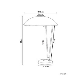 Avis Beliani Lampe à poser DANTO Métal Noir