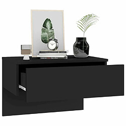 Avis Maison Chic Lot de 2 Tables de chevet,Table de nuit,Table d'appoint pour salon murales Noir -MN29728