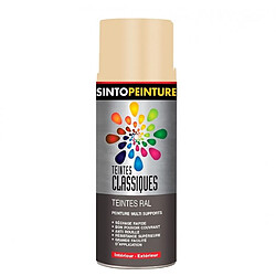 Peinture multi-supports - Teintes classiques RAL - Beige satiné - 400 ml - SINTO