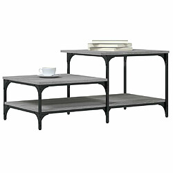 Avis Maison Chic Tabls basse,Table Console pour salon sonoma gris 100x50,5x45 cm bois d'ingénierie -MN75607