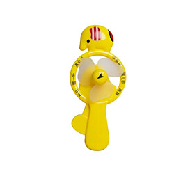 Avis 4PC Cartoon Mini Ventilateur à Pression Manuelle Éléphant Ventilateur Portable Jeu Étudiant Ventilateur de Poche( Jaune )