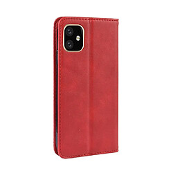 Acheter Wewoo Housse Coque Étui en cuir à boucle magnétique avec de texture rétro pour Crazy Horse Apple iPhone 11 Pro Maxavec support et fentes cartes et cadre photo Rouge