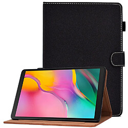 Etui en PU fermoir magnétique avec support et porte-cartes pour votre Samsung Galaxy Tab A 10.1 (2019) T510/T515 - noir