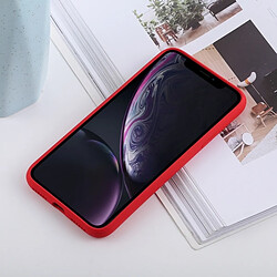 Wewoo Coque TPU antichoc en silicone liquide de couleur solide pour iPhone XR (rouge)