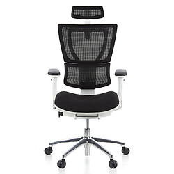 Siège de bureau / Siège de direction ERGOHUMAN SLIM, assise en tissu /Dossier maille noir hjh OFFICE