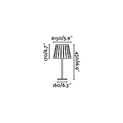 faro Lampe de table noire Mix 1 ampoule