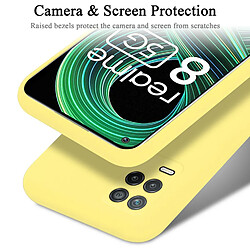 Cadorabo Coque Realme 8 5G / V13 / Q3 / Q3i / Narzo 30 5G Etui en Jaune pas cher