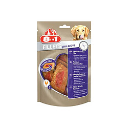 8 In 1 Sachet filets de poulet Pro Active pour chien.