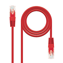 Câble réseau Nanocable Rj45 Lszh Cat.7 600Mhz Sftp Awg26 30 Cm rouge