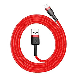 Câble Baseus Cafule USB-A vers Lightning 3M Rouge