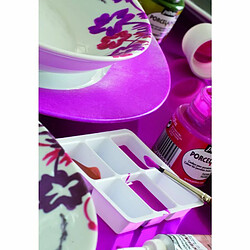 Avis Pebeo Peinture à l'eau brillante pour porcelaine - Fuschia - 45 ml