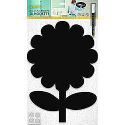 Acheter Securit Tableau noir mural en forme de fleur Noir