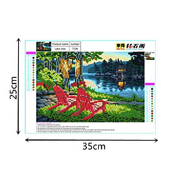 5d diamant peinture broderie point de croix kit décoration lac paysage