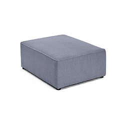 Bestmobilier Topaze - pouf - en velours texturé