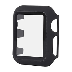 Wewoo Etui de protection en verre + PC pour Apple Watch séries 5 et 4 44 mm noir