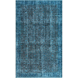 Vidal Tapis de laine 282x173 Bleu Ultra Vintage