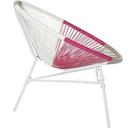 Beliani Chaise de jardin ACAPULCO Rose fushia pas cher