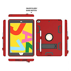 Avis Universal Associable YH pour l'iPad 10.2 Couverture de protection des gouttes, boîtier de tablette tout compris, couverture de protection des chocs, rouge