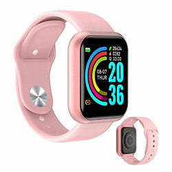 Montre iWear M8 Smart & Fit avec Full Touch 1,3'' IPS Contrôle multimédia / HR / Tension artérielle / Social Rose