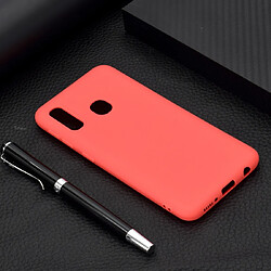 Wewoo Coque Souple Pour Galaxy A20e Bonbons TPU Couleur Rouge