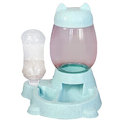 Distributeur Automatique De Nourriture D'eau De Distributeur De Chiot Chien Chat Fontaine à Boire Bleu pas cher