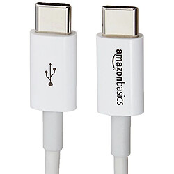 Avis Basics USB 2.0 Type C to Type C Cable - 3 feet 0.9 Meters - White