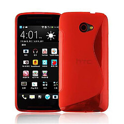 Cadorabo Coque HTC BUTTERFLY S Etui en Rouge