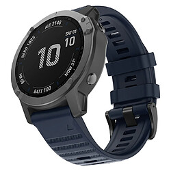 Bracelet de montre de remplacememnt en silicone 22mm Pour Garmin Fenix6 Fenix5 Universel Bleu