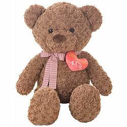 BigBuy Kids - Ours en Peluche Old - 135 cm Ours en peluche - Grand format - Coeur - 135 cm