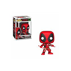 Funko Marvel Comics - Figurine POP! Bobble Head Deadpool (Candy Canes) 9 cm