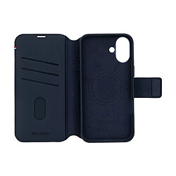 Decoded Étui pour iPhone 16 Plus Folio MagSafe avec Porte-cartes et Coque Détachable Bleu nuit