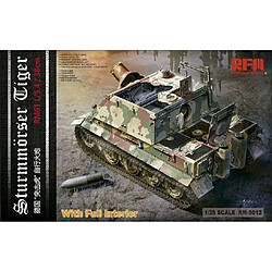 Rye Field Model Maquette Char Sturmmörser Tiger Rm61 L/5,4 / 38 Cm With Full Interior