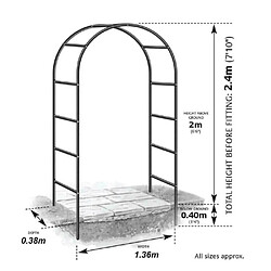 Avis Gardman Arche déco en fer noir Atea.