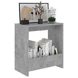 Avis Maison Chic Table d'appoint | Table Basse Gris béton 50x26x50 cm Aggloméré -GKD77322