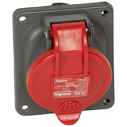 prise tableau 16 ampères 3p+t ip44 rouge - legrand hypra 52223