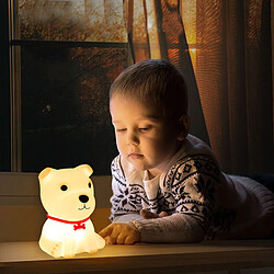 Acheter Universal Veilleuse enfant capteur tactile chien drôle salle de télécommande décoration lampe de table colorée chambre enfant bébé cadeau | Veilleuse LED