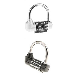 2 Pcs Serrure de Sécurité Cadenas à Code 5 Cadran Valise Bagages Voyage Combinaison Numéro