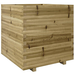 vidaXL Jardinière 70x70x72,5 cm bois de pin imprégné