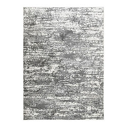 Thedecofactory VESTALE HORIZON - Tapis extra-doux motif lignes horizon gris 120x170