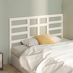 Avis Maison Chic Tête de lit scandinave,Meuble de chambre Blanc 146x4x104 cm Bois massif de pin -MN35587