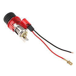 allume-cigare de voiture prise d'alimentation 12v avec lumière dia 2.8mm rouge pas cher