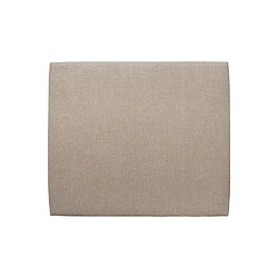 Sommeil de plomb Tete de lit Tapissée Tissu Beige brun L 135 cm - Ep 10 cm rembourré