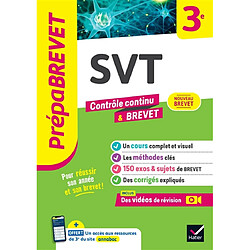 SVT 3e : contrôle continu & brevet : nouveau brevet - Occasion