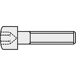 Vis cylindrique TOOLCRAFT 839659 20 pc(s) M2 8 mm tête cylindrique 6 pans intérieurs acier DIN 912