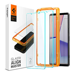 Spigen Sgp Spigen AlignMaster Verre Trempé compatible avec Sony Xperia 1 V, 2 Pièces, Ultra Claire, Résistant aux Rayures, 9H Protection écran