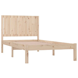 Avis vidaXL Cadre de lit sans matelas 100x200 cm bois massif de pin